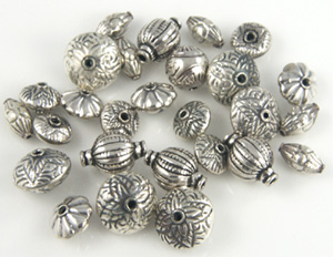 mix of bali beads at special price $1.25 per gram